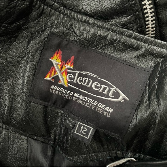 Xelement Leather Biker Motorcycle Riding Chaps Moto Womens Size 12 - Picture 10 of 10